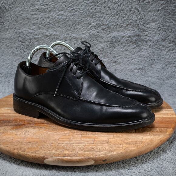 Cole Haan Black Men’s US 10 Made In India Leather Split Toe Derby Shoes - Picture 1 of 7